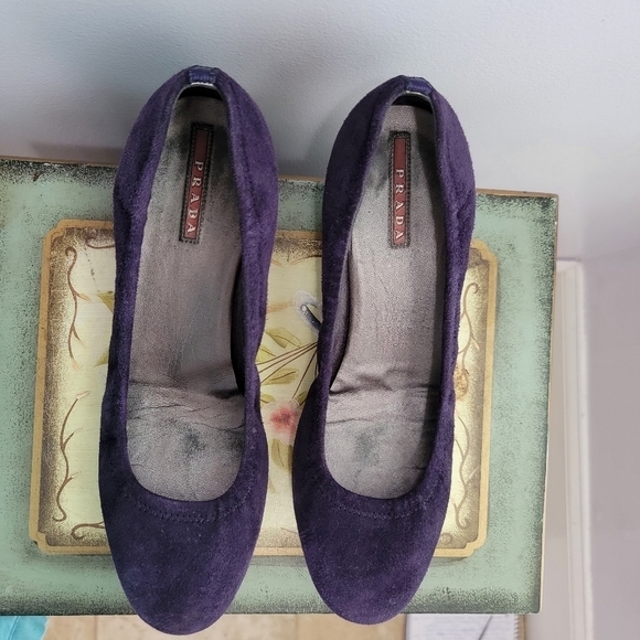 Prada Purple Suede Pumps Size 39 - Picture 9 of 11